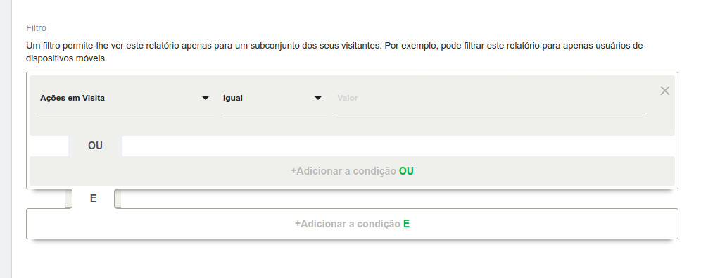 Filter for report