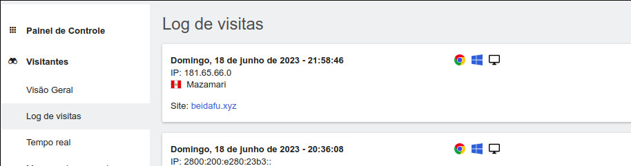 Visit log