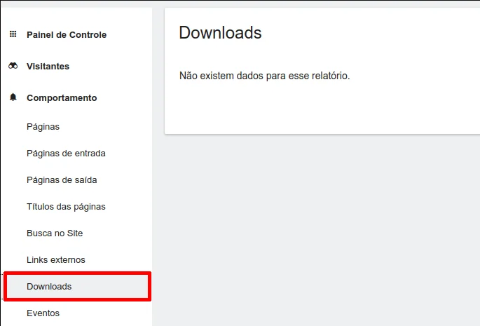 Menu downloads