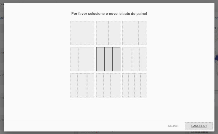 Change panel layout