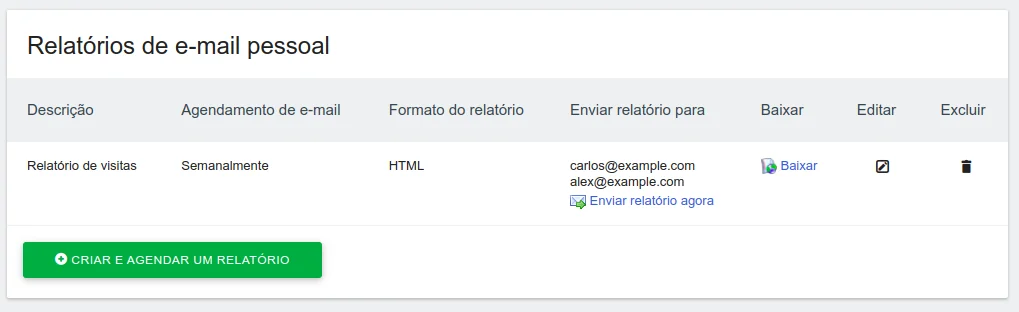 Download and send report by email