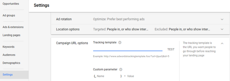 Campaign Level Tracking Template