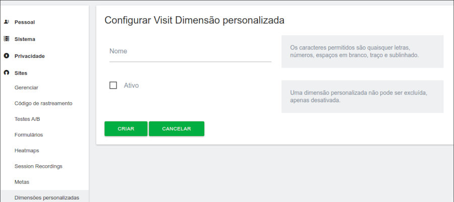 Visit personalized dimension