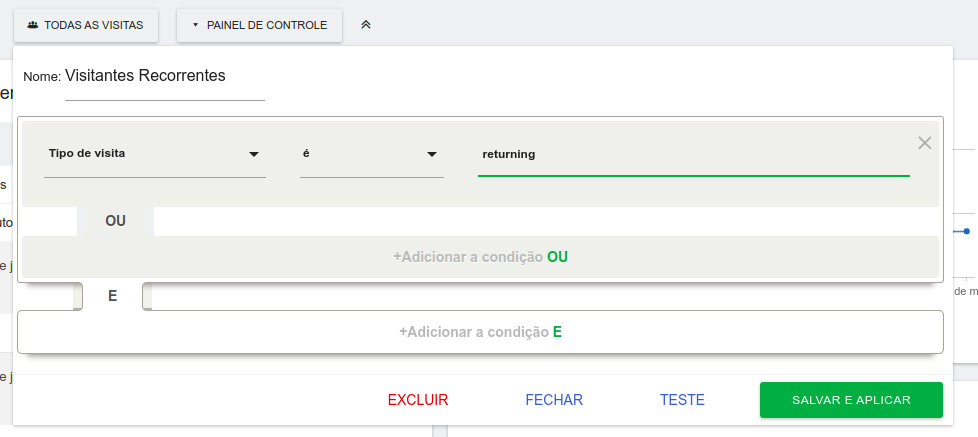 Criar segmento