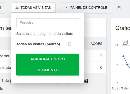 Painel adicionar segmento