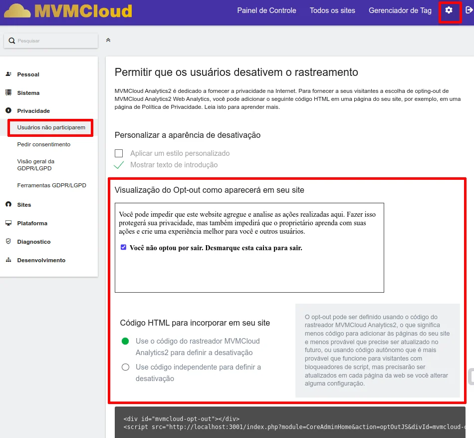 Pedido de consentimento